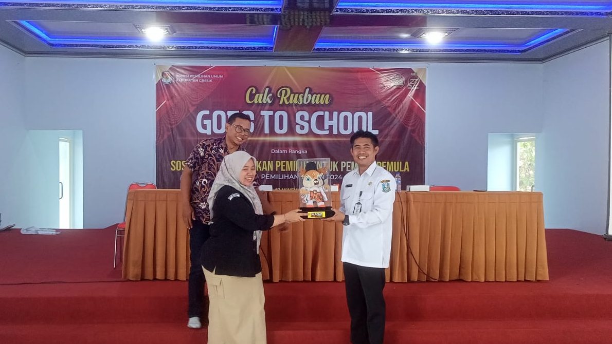 SMA Negeri 1 Manyar Gelar Sosialisasi Pendidikan Pemilih Pemula Bersama KPUD Gresik